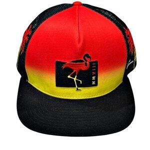 Grace Folly MMVIII Flamingo Trucker Hat Mesh Adjustable Snapback Casual Beachy